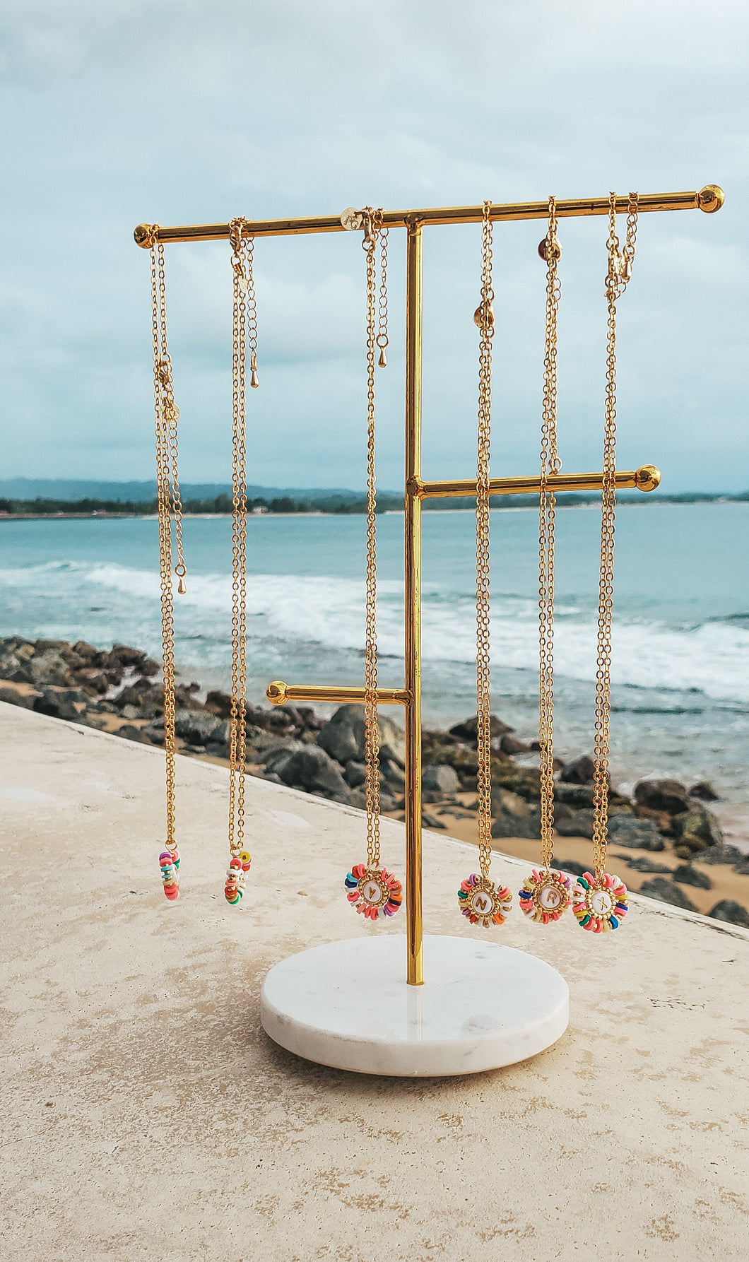 Summer Initial Necklaces